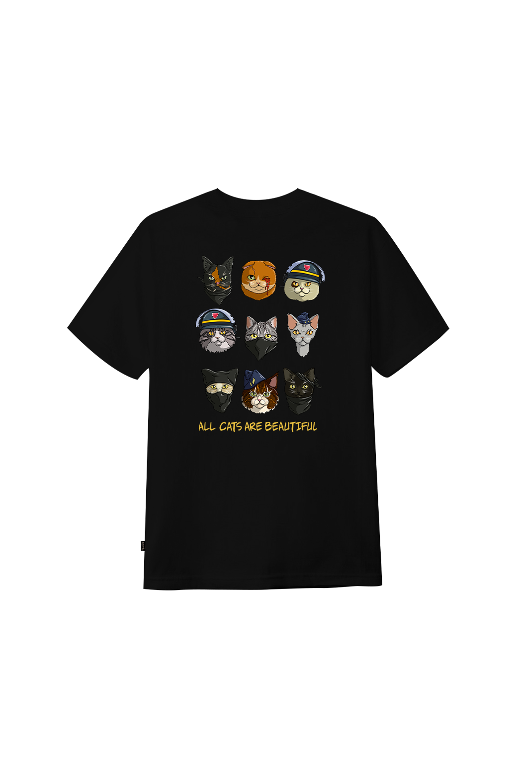 Acab all cats are beautifull, Tee Black