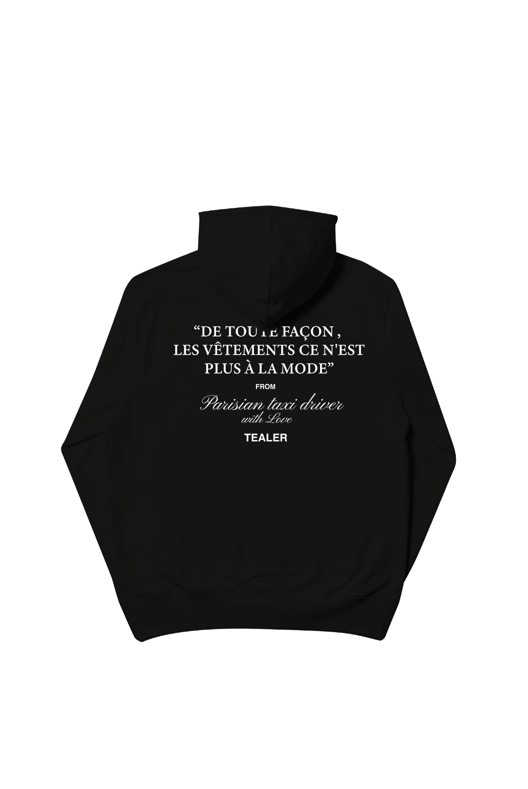 Tealer Parisian Taxi Vetement, Hoodie Black