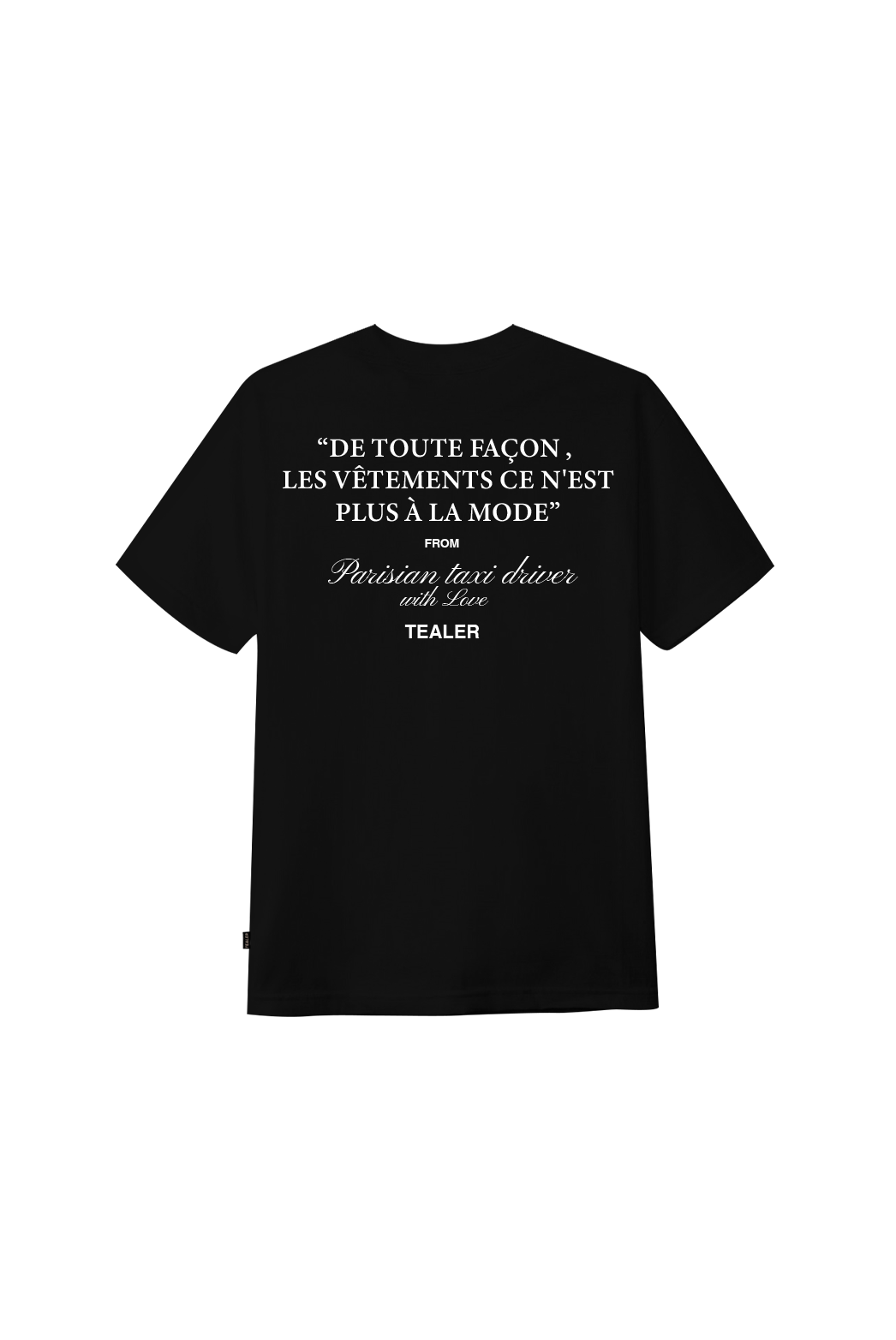 Tealer Parisian Taxi Vetement, Tee Black
