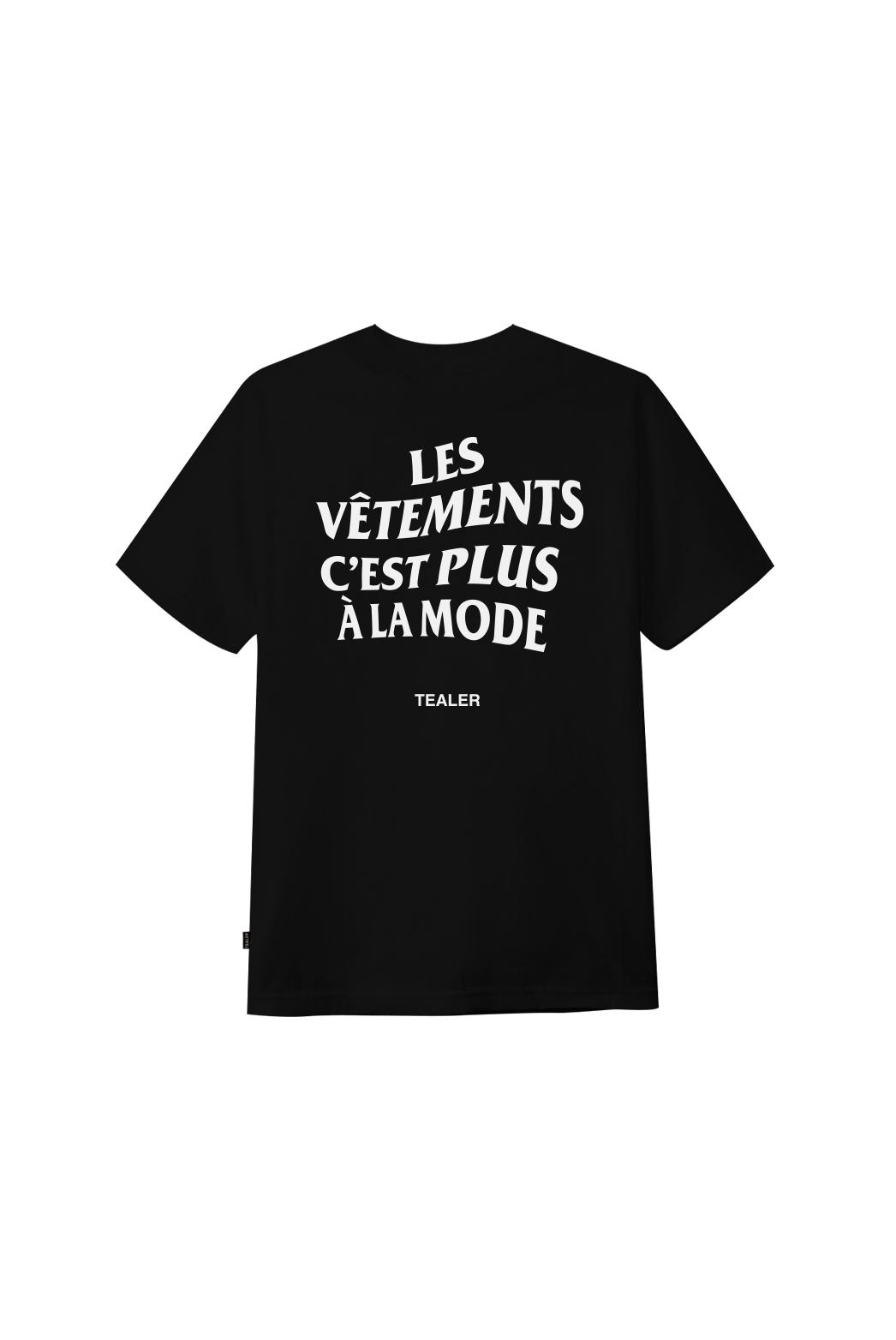 Tealer Parisian Taxi les vetements c'est plus a la mode, Tee Black