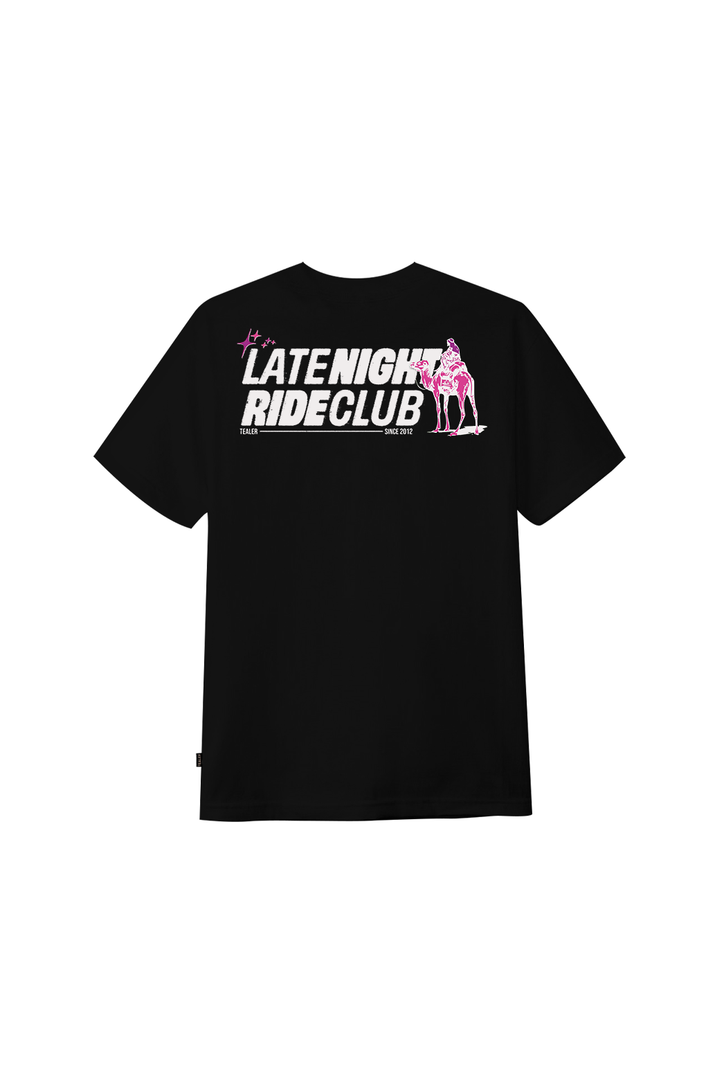 Late night Ride Club Silk Raod Camel Tealer, Tee Black