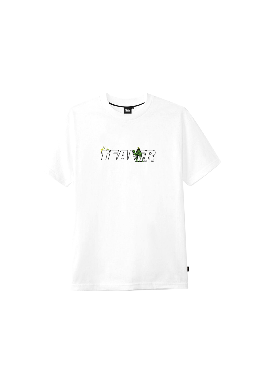 Late night Ride Club Silk Raod Camel Tealer, Tee White