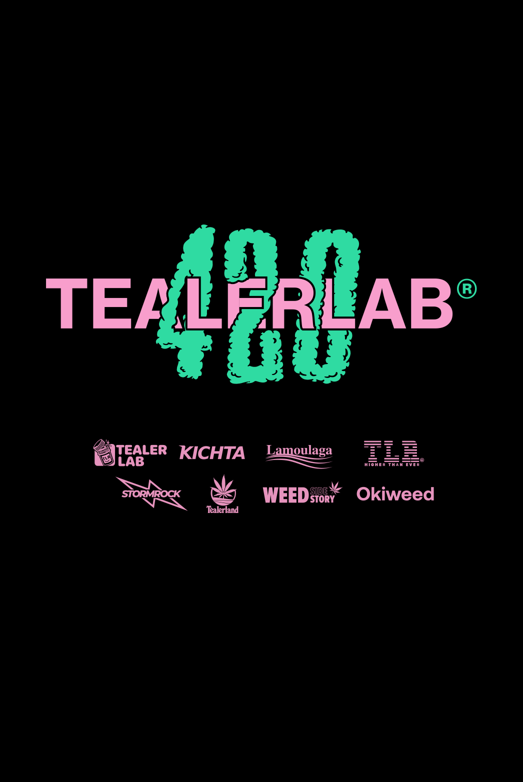 420 Tealer tealerlab, Hoodie Black