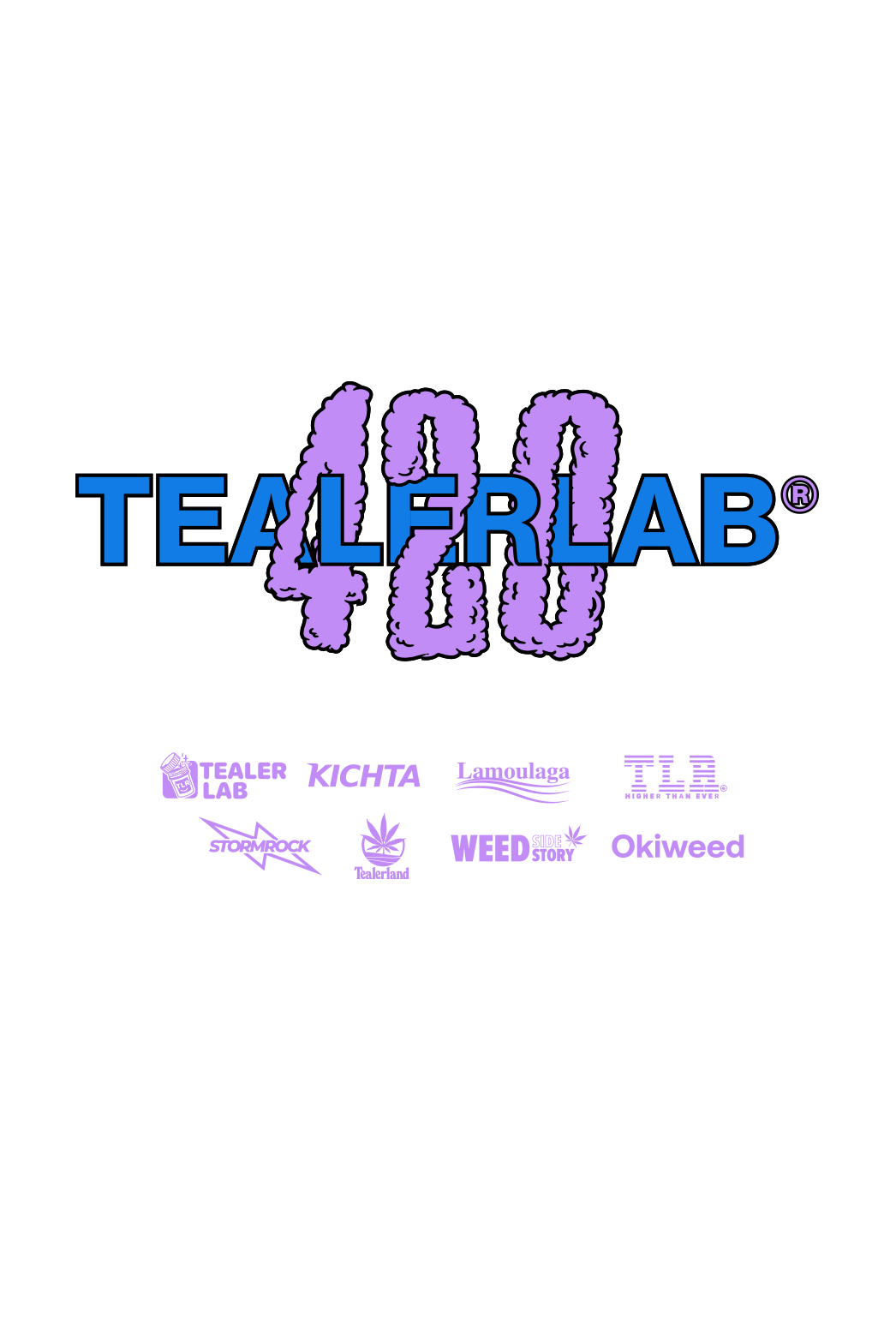 420 Tealer tealerlab, Hoodie White