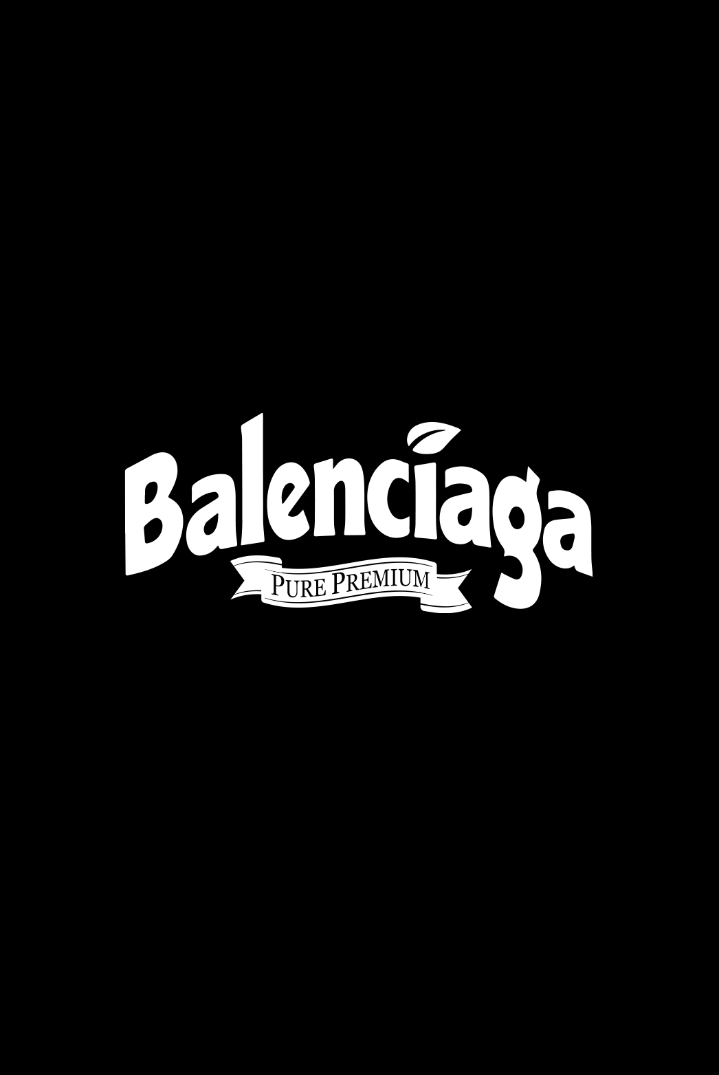 troppicana Balenciaga tealer, Tee Black