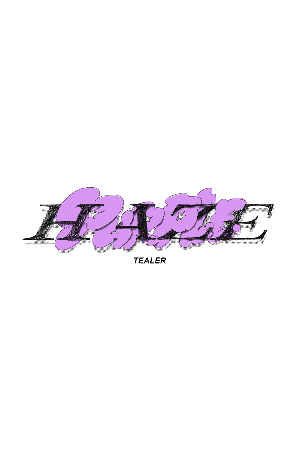 Tealer purple haze tag graff, Tee White