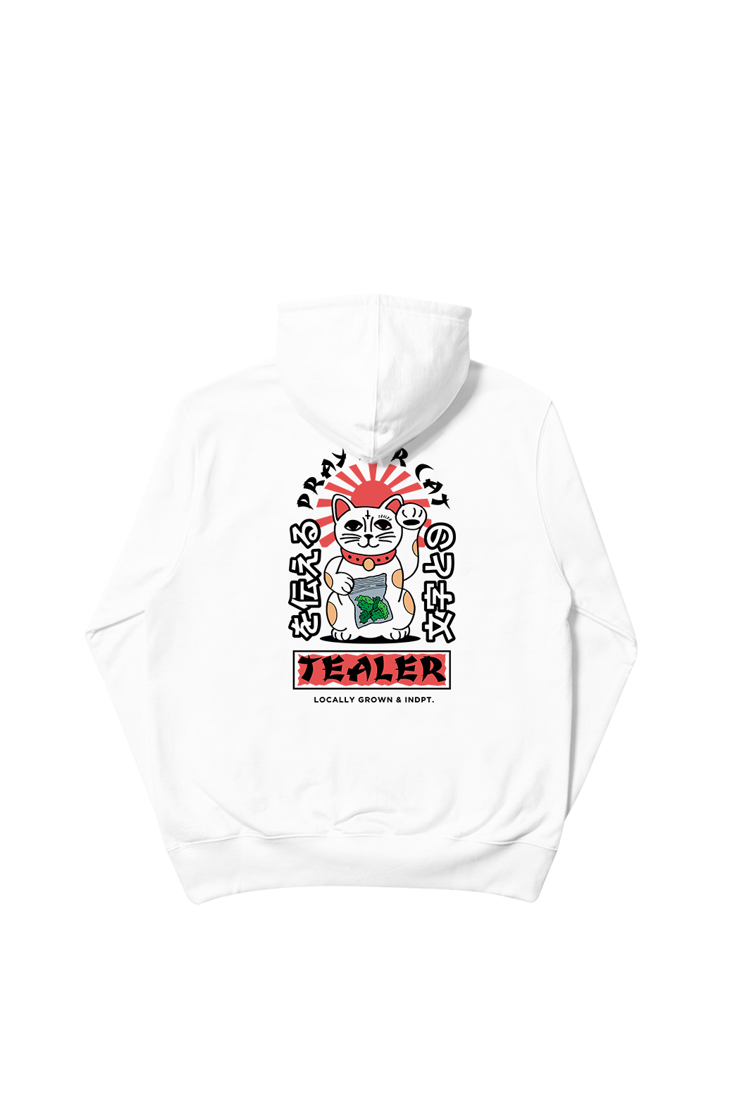 Tealer Pray for Cat, Hoodie White