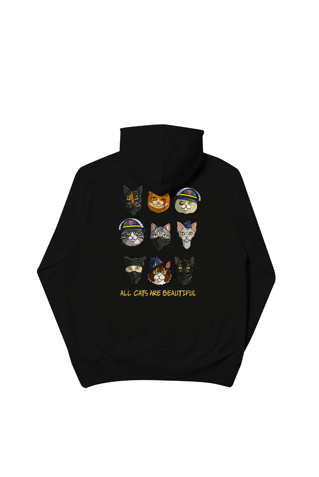 Acab all cats are beautifull, Hoodie Black