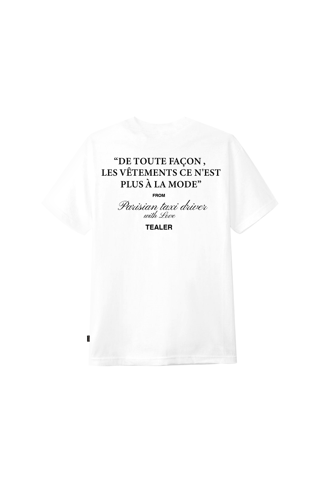 Tealer Parisian Taxi Vetement, Tee White