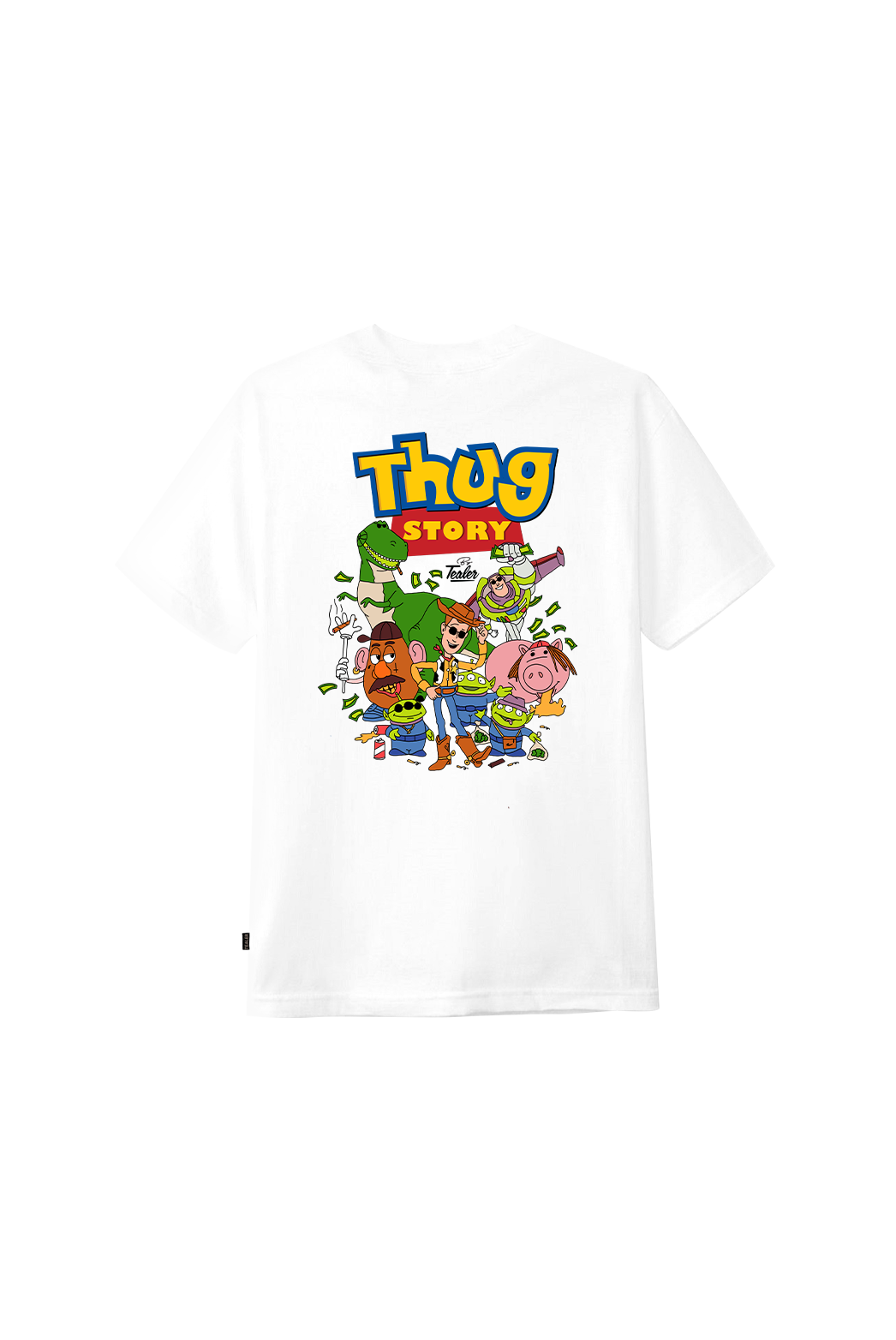 Tealer thug story woody buzz l'eclaire toy story,  Tee White