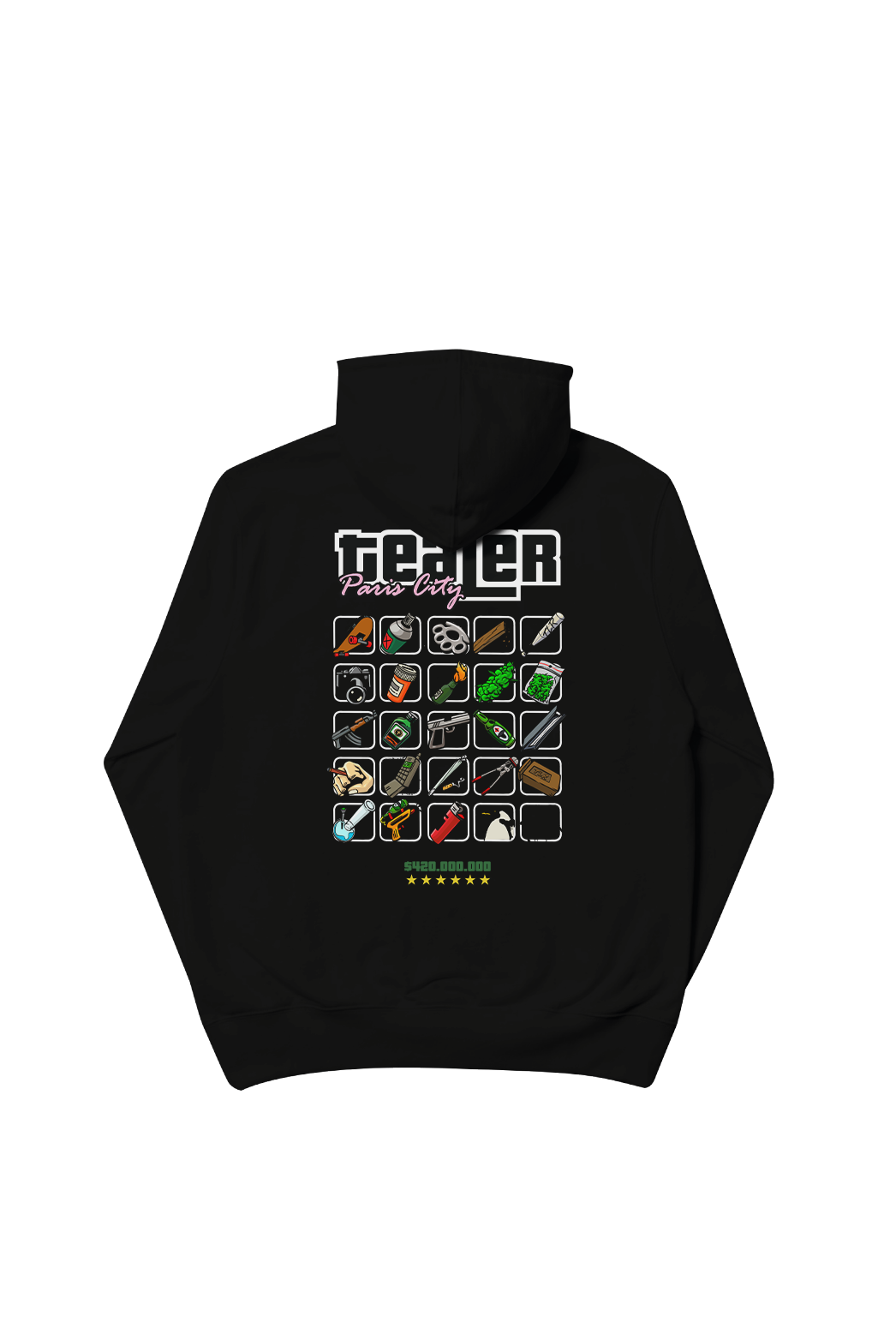 Tealer GTA Weapons, Hoodie Black