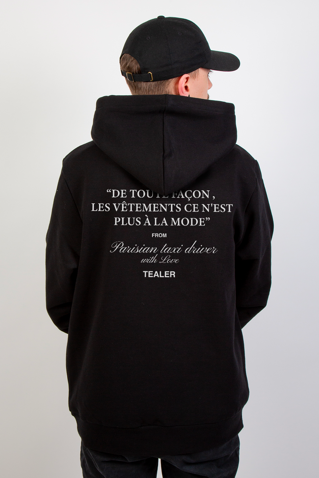 Tealer Parisian Taxi Vetement, Hoodie Black