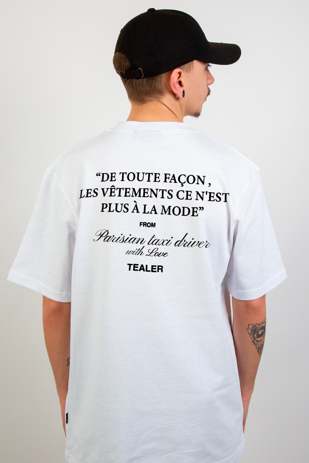 Tealer Parisian Taxi Vetement, Tee White