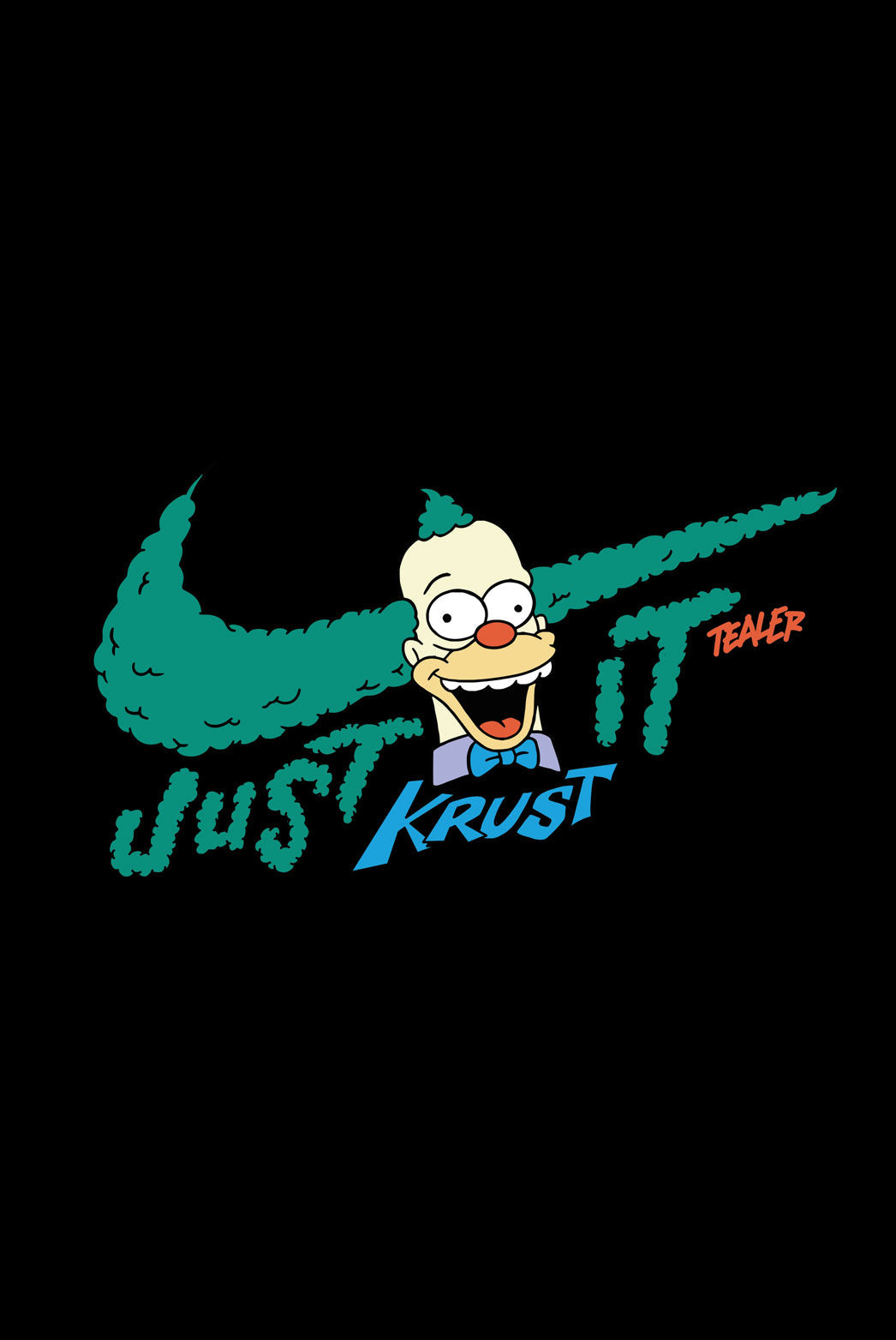 just Krusty krust it Tealer, Tee Black